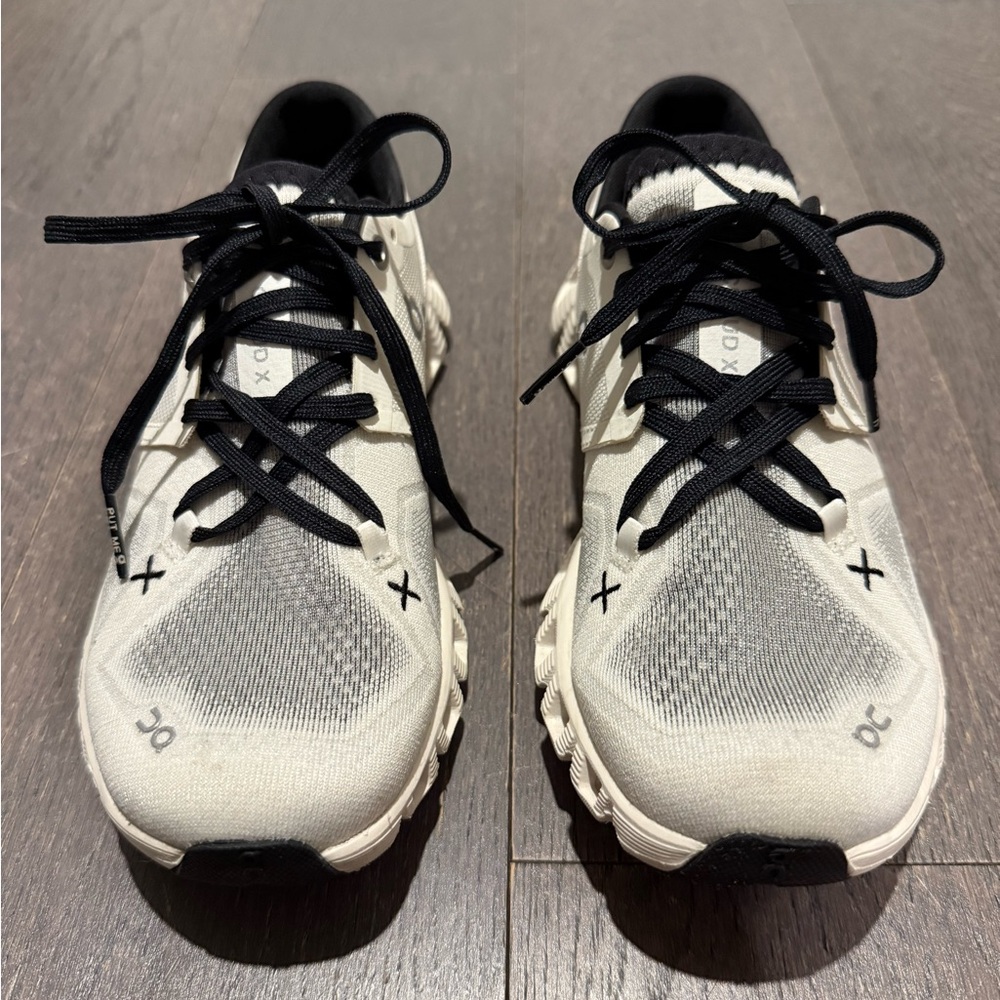 On Women’s White and Black Athletic Sneakers